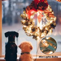 Clear Christmas String Lights 100 Count 25 Feet Incandescent Bulb Mini Lights for Indoor Xmas Tree Garland Birthday Wedding Party Festival Decoration, Green Wire - Image 5