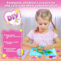 Poke Art Kit for Girls - No Mess Art Craft Activity, DIY Poke Hands Art for Kids, Creative Sensory Toy Set, Birthday Xmas Gifts for Ages 3 4 5 6-8 Year Old Girls Toys - Image 5