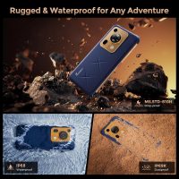 FOSSIBOT F112 Pro 5G Rugged Smartphone Unlocked, 256GB+24GB RAM (Expandable to 1TB), Android 14, 7150mAh Battery, 6.88" FHD+ Display, 50MP+16MP Camera, IP68/IP69K Military Grade, NFC, Dual SIM - Image 6