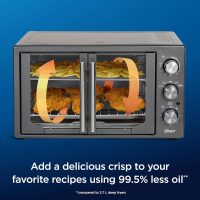 Oster Extra-Large French Door Toaster Oven, 6-in-1 Countertop Air Fryer Oven, Stainless Steel - Image 6