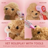 SYNCFUN Doctor Kit for Girls, 22 PCS Veterinarian Playset for Kids, Vet Kit with Dog Toy, Stethoscope, Storage Bag and Accessories, Pretend Role Play for Toddlers 3 4 5 6, Christmas and Birthday Gifts - Image 6