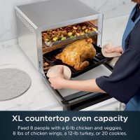 Ninja Air Fryer & Toaster Oven | Prestige Smart XL Countertop Oven | Bakes up to 20 Cookies, Fits up to a 12lb Turkey | Pizza, Toast, Bake, Air Fry & Reheat | 1800 Watts | Stainless Steel | DT501​ - Image 2
