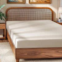 SONORO KATE 100% French Linen Fitted Sheet (1 Piece) - Stone Washed Natural Linen Mattress Cover, 16 Inch Deep Pocket, Ultra Soft, Breathable, Durable for Hot Sleepers (Natural Linen,King) - Image 8