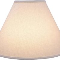 Aspen Creative 32773 Transitional Hardback Empire Shaped Construction Off White, 18" Wide (7" x 18" x 12 1/2") Spider Lamp Shade - Image 2