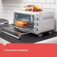 BLACK+DECKER Crisp 'N Bake Air Fry Countertop Convection Toaster Oven, XL Capacity, 8-Slice, 5-in-1, Fits 9” x 13” pan,12” Pizza, 60-Min Timer, Bake, Broil, Air Fry, Toast, Keep Warm, Stainless Steel - Image 3