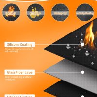 Stove Top Covers For Electric Stove Mat, Heat Resistant Stove Mat for Glass Top Stove Double-Sided Fireproof Waterproof Oilproof 30 x 21 Inches Black - Image 4