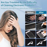 Keyboard Cleaner Laptop Cleaning Kit - All in One Computer Tech Cleaning Brush, Multi-Function Pc Accessories with Airpod Cleaning Kit, Electronic Laptop Screen Cleaner for MacBook, iPhone, Gaming - Image 5