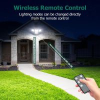 4500LM Solar Lights Outdoor, 4 Adjustable Heads Motion Sensor Lights, 3 Mode, 6500K, IP65 Waterproof Solar Security Wall Lights, Remote Control Flood Lights, Graden, Outside, Backyard, 2 Pack - Image 8