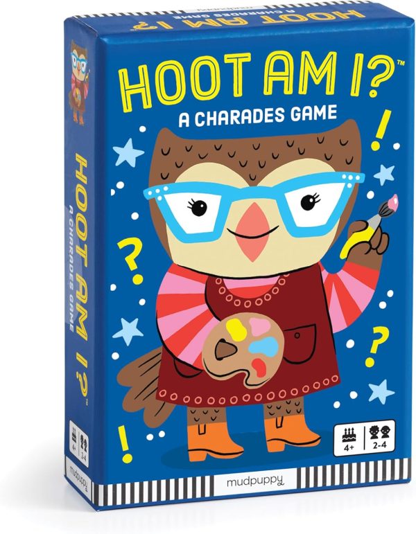 Mudpuppy Hoot Am I! – an Adorable Version of Classic Charades Game with Fun and Easy to Recognize Characters for Children