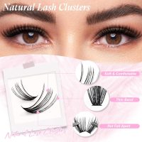FADLASH DIY Lash Clusters Individual Eyeslash Extensions 40D Volume Eyelash Clusters Soft Band Wispy Natural Eyelash Extension Large Tray (40D-0.07-D, 8-16mm) - Image 6