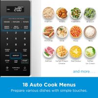 Midea MOR17BSA-SS 1.7 Cu.ft. Over The Range Microwave Oven with Smart Touch Panel, Auto Cooking Menu, 1000 W, 300 CFM Ventilation, in Stainless Steel - Image 2