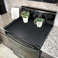 Noodle Board Stove Cover with Handles, Multiple Stove Top Cover Board for Electric/Gas Stove Top(Black) - Image 2