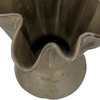 Bloomingville Stoneware Ruffled Vase, Sage - Image 5