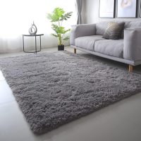 Area Rugs for Bedroom Living Room: 4x6 Grey Fuzzy Shag Shaggy Rug - Soft Plush Furry Bedside Dorm Throw Rug - Indoor Floor Carpet for Kids Girls Boys Home,Dark Gray - Image 2