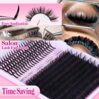 Lash Clusters 100D Long 12-20mm Lash Spikes Eyelash Clusters Volume Individual Lashes DIY Spiky Lash Extension Mega Cluster Eyelash Extensions Mink Strips Lashes Thick by CORUSCATE - Image 2