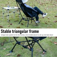 iClimb Ultralight Compact Camping Folding Beach Chair with Anti-Sinking Large Feet - Image 5