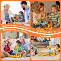 Marble Runs for Kids 4-8, Dinosaur Toys, Montessori Learning STEM Building Toys, Compatible with All Major Brands of Building Blocks for Toddler, Kids Ages 3 4 5 6 7 8+ Boys Girls Gifts - Image 7