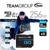 TEAMGROUP GO Card 256GB Micro SDXC UHS-I U3 V30 4K for GoPro & Action Cameras High Speed Flash Memory Card with Adapter for Outdoor, Sports, 4K Shooting TGUSDX256GU303 - Image 7