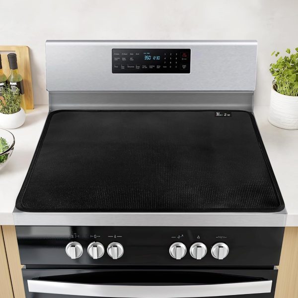 Stove Top Covers For Electric Stove, Heat Resistant Stove Cover - 28.5 X 20 Inches Fireproof Stove Covers For Electric Stove Top, Glass Stove Top Cover, Electric Stove Top Cover Protector Mat