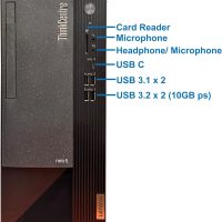 Lenovo ThinkCentre Neo 50T Gen 3 Tower Computer - Intel i7-12700K, 64GB Ram, 2TB NVMe SSD, DisplayPort, HDMI, VGA, USB Type-C, Card Reader, AX Wi-Fi, Bluetooth - Windows 11 Pro, Black Desktop - Image 2