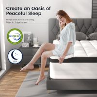 Full Size Mattress, 12 Inch Hybrid Full Mattress, Medium Firm, Memory Foam and Pocket Springs, Pressure Relief, Bed in Box - Image 7