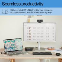 HP USB-C Dock G5-11-in-1 Adapter for Both USB-C and Thunderbolt-Enabled Laptops, PCs, & Notebooks - Single Cable for Charging, Networking, or Data Transfers - Great for Secure & Remote Management - Image 5