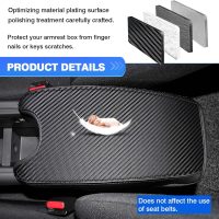 Autorder Center Console Cover for 2016-2020 2021 2022 Honda HR-V HRV Accessories Carbon Fiber Armrest Cover Anti-Scratch Middle Console Pad Leather Armrest Protector - Image 4