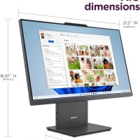 Lenovo ThinkCentre All-in-One Desktop Computer, 24" FHD IPS Display, 8-core Intel Core i5-13420H Processor, 32GB DDR5, 1TB SSD, Wi-Fi 6, USB-C, HDMI in&Out, Wired KB&Mouse, Windows 11 Pro - Image 7