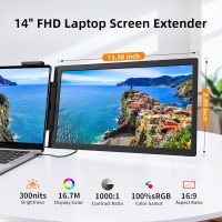 Laptop Screen Extender, 14" 1080P IPS Portable Monitor Travel Monitor for 14-16.5" Laptops with USB-C/HDMI Port, Plug and Play Attachment Screen for Windows/Mac/Android/Switch/PS5/Xbox - Image 3