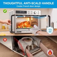 Midea Flexify French Door Toaster Oven Air Fryer Combo, 26.4 QT, Extra Large Air Fryer Countertop Oven 10-in-1 Combo, 25% Faster Cooking and 90% Less Oil, Stainless Steel - Image 3