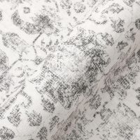 Gray Area Rug 5x7 Machine Washable Vintage Living Room Distressed Non Slip Carpet Traditional Indoor Bedroom Grey Retro Floral Accent Throw Large Rug for Office Kitchen Bathroom Dining Room - Image 7