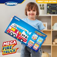 JOYIN Extra Large Fire Truck Toys for Boys Girls with 33-inch Ladder, Lights, Realistic Sirens & Button, Big Firetruck Engine for Toddlers 3+, Christmas Birthday Gift - Image 6