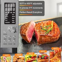 Nuwave Bravo Pro Smart 21QT Toaster Oven Air Fryer Combo, Convection Oven Countertop, 10 functions all in 1, with even & quick crisp technology, 50-450°F, 1800W, Stainless Steel - Image 4