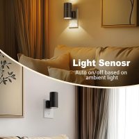 Night Lights Plug into Wall, Dimmable Night Light Plug in, Modern Night Lights with Dusk to Dawn Light Sensor, Soft White 3000K, 0-100LM Adjustable Brightness Nightlight for Hallway Bedroom, 2 Pack - Image 3