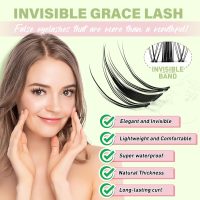 KEYYOU Fairy Lash Clusters Kit, Manga Eyelash Extension Kit at Home, D Curl, Wispy Natural Invisible Band Lash with Waterproof DIY, Fairy-D-8-18MIX, 144 pcs - Image 3