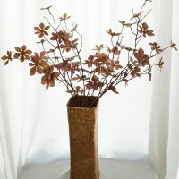 NuT's 3pcs Artificial Eucalyptus Leaves, Greenery,Home Decor Flowers, Silk Flowers, Fake Flowers for Coffee Table, Living Room,Dining Table, Autumn Spring Winter (3pcs Brown) - Image 5