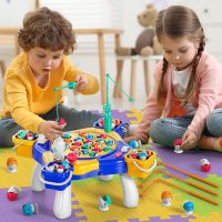 Magnetic Fishing Game for Kids Toddlers 3-5, 70 pcs Fishing Toys for Kids Toddlers 3-5, Fishing Table Toys Board Game Birthday Gifts for 3 4 5 6 7 8 Years Old Toddlers Kids - Image 2