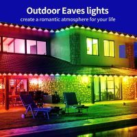 300ft Permanent Outdoor Light,RGB Eaves Lights with App Control Remote,DIY IP67 Waterproof Under Eave Lighting,Outside led Lights for House,Party,Christmas Decorations(2 Rolls 150FT) - Image 3