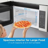 Midea MOR17BSA-SS 1.7 Cu.ft. Over The Range Microwave Oven with Smart Touch Panel, Auto Cooking Menu, 1000 W, 300 CFM Ventilation, in Stainless Steel - Image 5