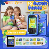 Kids Smart Phone Toys for Boys,Dinosaurs Gift Toys for Boys Ages 3-9 Christmas Birthday Gifts Mini Smart Phone Toys With 2.8" Touchscreen 16 Learning Games Dual Camera Music Player, 8G SD Card - Image 4
