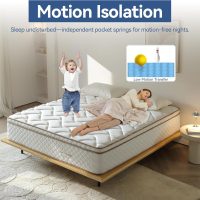 Queen Size Mattress, 10 Inch Memory Foam Hybrid Mattress in a Box-Enhanced Support with Thicker Coils, CertiPUR-US Certified & Cooling Fabric - Back Pain Relief, Motion Isolation, Medium - Image 7