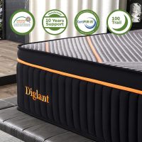 King Mattress, 14 Inch Plush Hybrid Mattress, Soft Memory Foam with Supportive Zone Pocket Coils for Pain Relief, King Size Edge Support, CertiPUR-US,None Fiberglass - Image 5