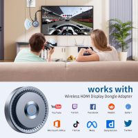 Wireless HDMI Display Dongle Adapter, Wireless Transmitter, Streaming Media Video/Audio/File HDMI Wireless Extender from Laptop, PC, Smartphone to HDTV Projector Monitor - Image 3