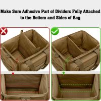 DSLEAF Tactical Gun Range Bag for 4 Handguns, Pistol Shooting Range Bag with 6X Magazine Slots and Extra Pockets for Ammo and Essentials - Image 3