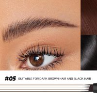 2 Pack Eyebrow Pen, Waterproof Microblading Eyebrow Pencil, 4 Tip Precise Eye Brow Makeup Pen for Women to Effortlessly Create Hair Like Natural Brows, Non Dry Out and Last All Day (Dark Brown) - Image 3