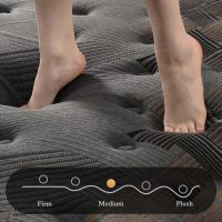 Queen Mattress,12 Inch Queen Size Hybrid Mattresses with Memory Foam and Individual Pocket Spring for Motion Isolation,Pressure Relief,CertiPUR-US. - Image 2