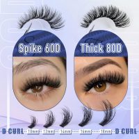 Fluff Lash Clusters 60D+80D Thick Eyelash Clusters D Curly Wispy Individual Lashes 10-18mm Cluster Eyelash Extensions 280pcs False Eyelashes DIY Flat Lash Extension by TOOCHUNAG - Image 3