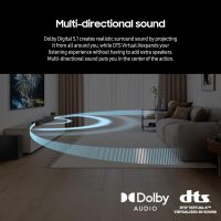 Samsung HW-B750D/ZA 5.1 ch Soundbar w/ Dolby Audio, Surround Sound expansion, Bass Boost, Adaptive Sound, DTS Virtual:X, Wireless Subwoofer, 2024 - Image 3