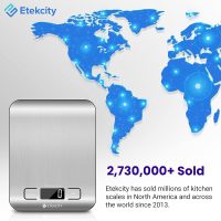 Etekcity Food Kitchen Scale, Digital Grams and Ounces for Weight Loss, Baking, Cooking, Keto and Meal Prep, LCD Display, Medium, 304 Stainless Steel - Image 9