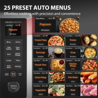 TOSHIBA ML2-STC13SAIT(SS) Air Fryer Combo Countertop Microwave Ovenwith 2.4-Inch Color Screen, Origin Inverter Technology, Smart Sensor, Compatible with Alexa, 1100W, 1.3 Cu.Ft, Silver - Image 5